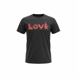 Red and Black LOVE Graphic T-Shirt